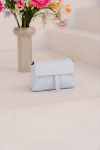 Tas Amanda leer Celeste Blue - Bij Keesje - Bij Keesje - tas