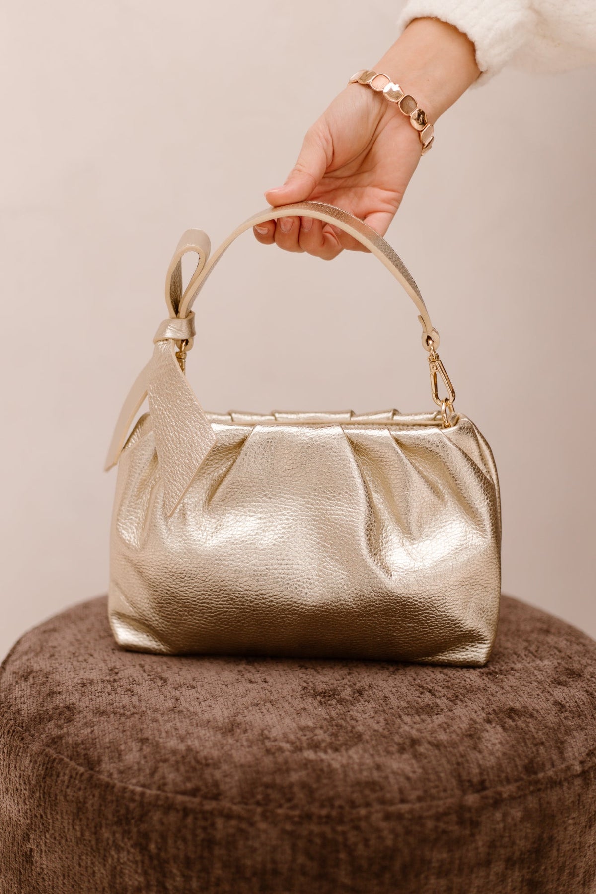 Tas Arielle gold - Bij Keesje - Bij Keesje