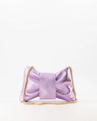 Tas Bowi strik metallic lila - Bij Keesje - Bij Keesje