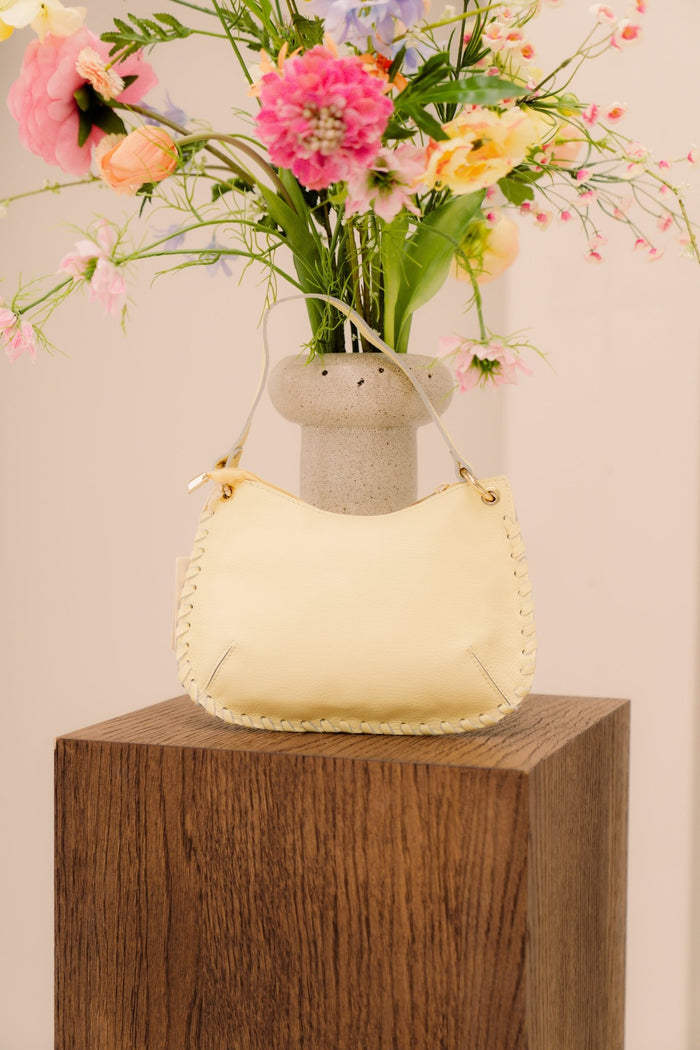 Tas Carma leer butter yellow - Bij Keesje - Bij Keesje - tas