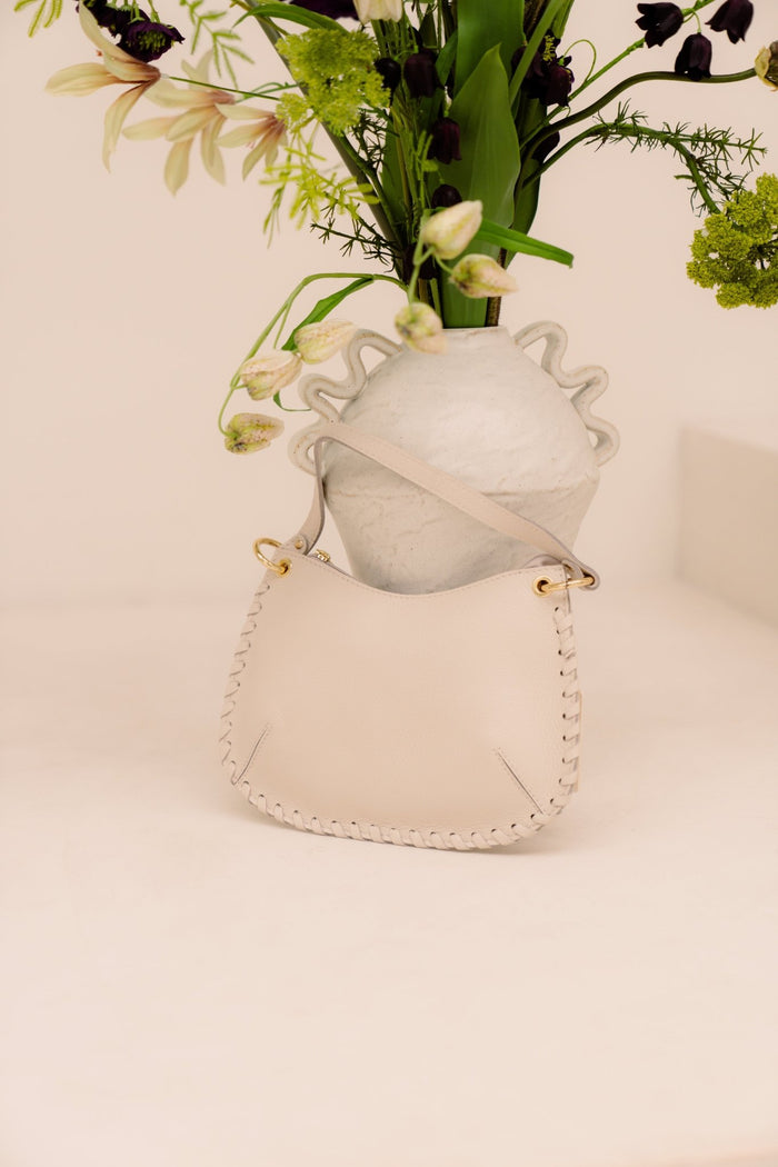 Tas Carma leer ecru - Bij Keesje - Bij Keesje - tas