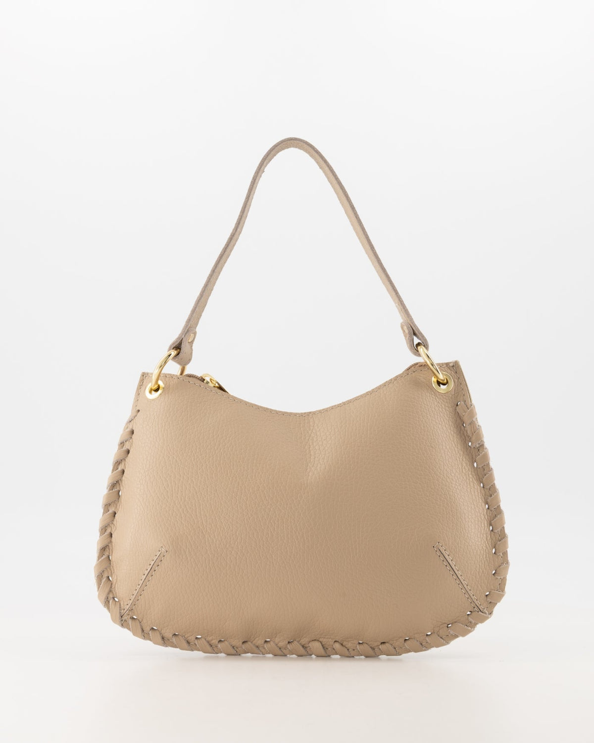 Tas Carma leer taupe - Bij Keesje - Bij Keesje - tas