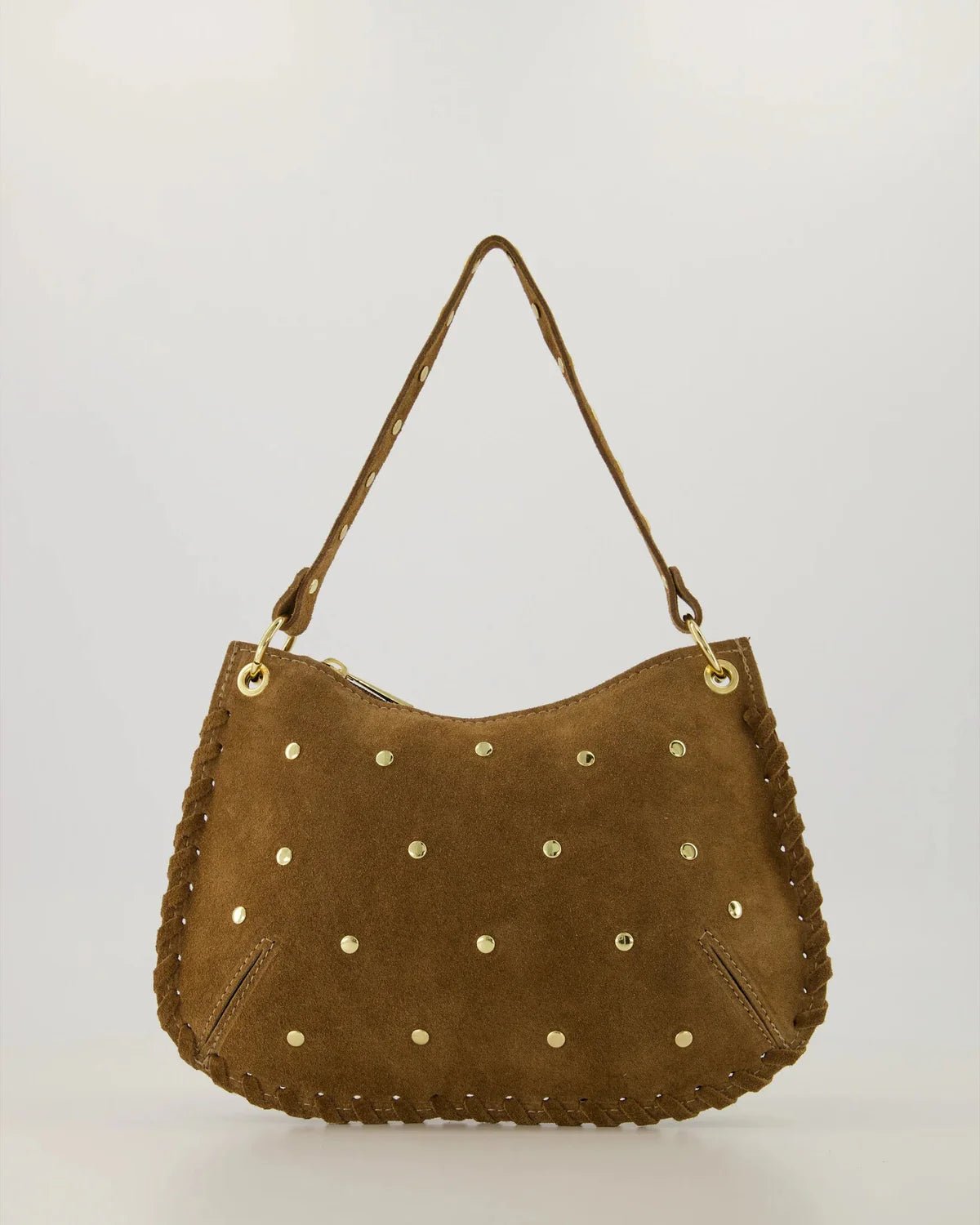 Tas Casey suede taupe - Bij Keesje - Bij Keesje