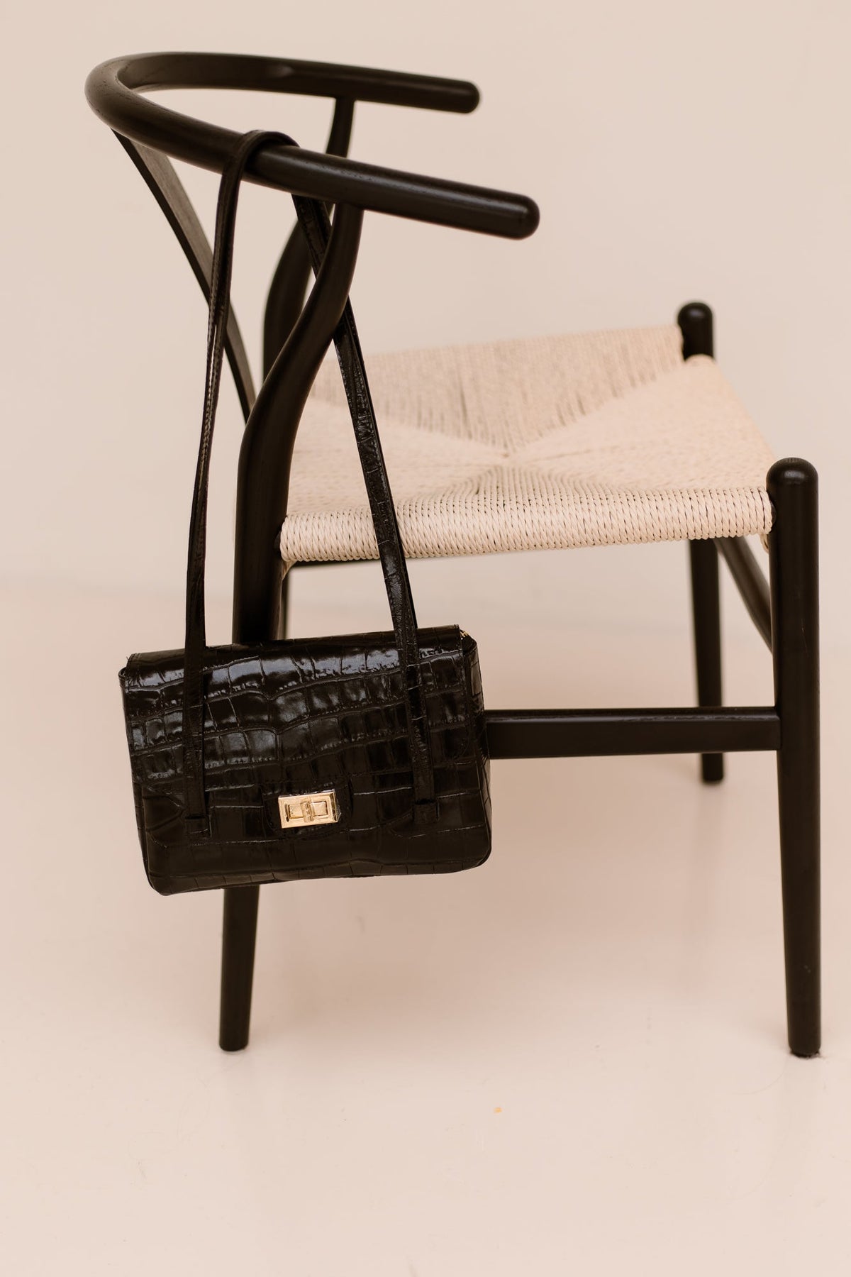 Tas Cocco croco zwart - Bij Keesje - Bij Keesje - Tas
