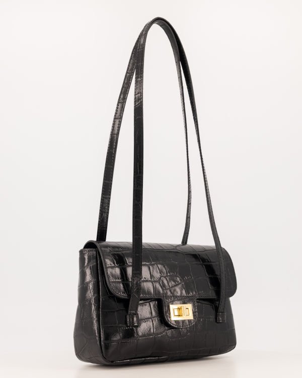 Tas Cocco croco zwart - Bij Keesje - Bij Keesje - Tas