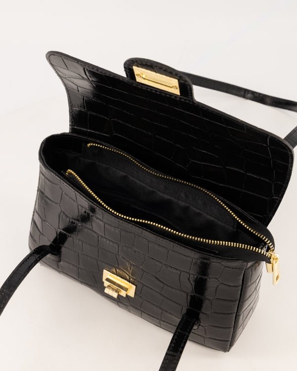 Tas Cocco croco zwart - Bij Keesje - Bij Keesje - Tas