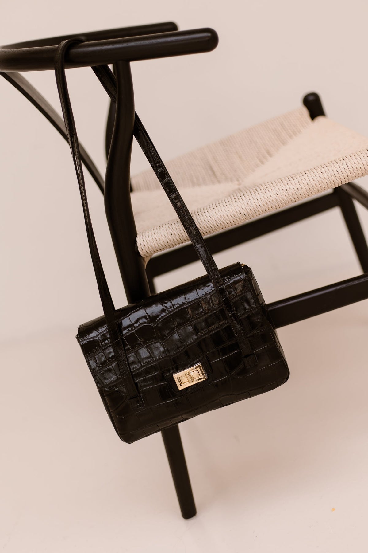 Tas Cocco croco zwart - Bij Keesje - Bij Keesje - Tas