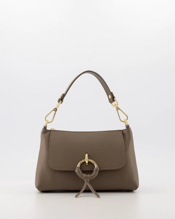 Tas Cosi leer taupe - Bij Keesje - Bij Keesje