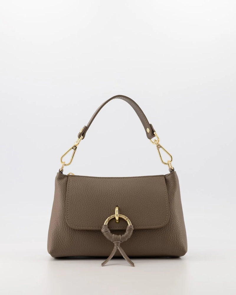 Tas Cosi leer taupe - Bij Keesje - Bij Keesje