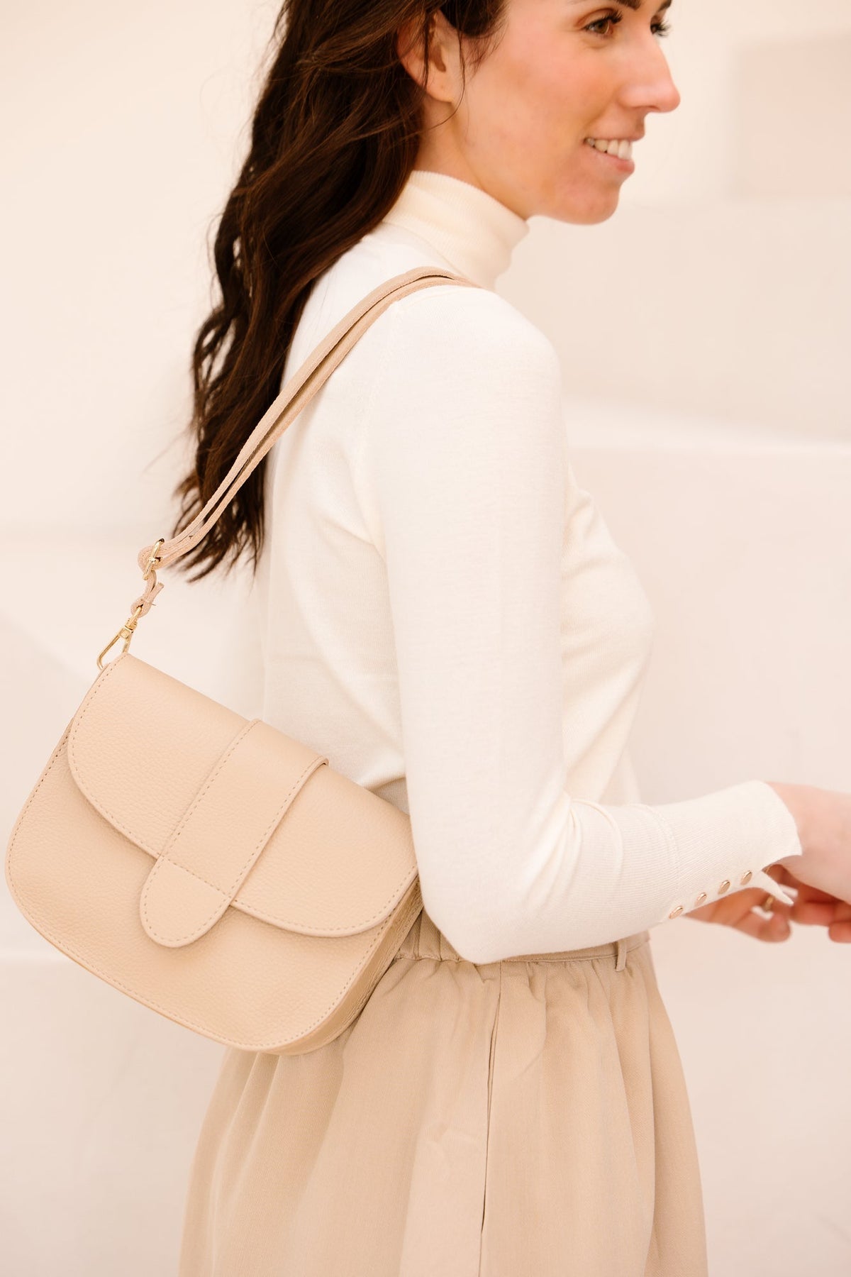 Tas Esdoorn leer biscuit - Bij Keesje - Bij Keesje - tas