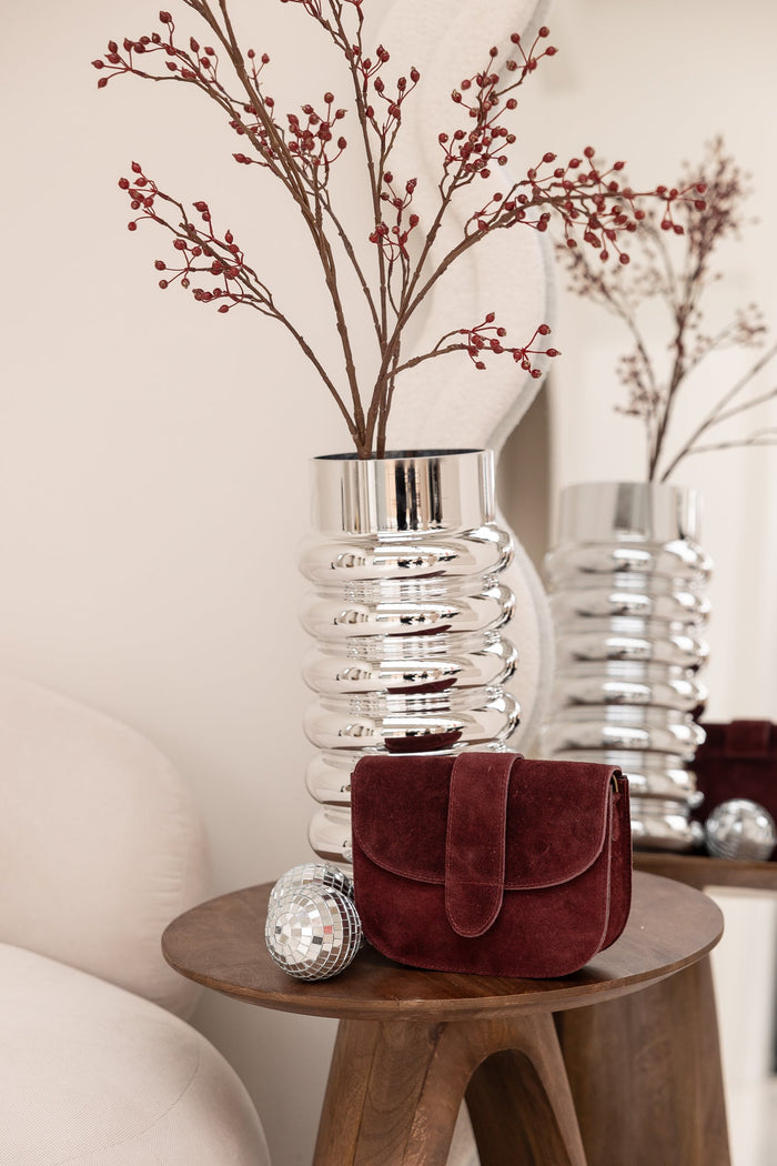 Tas Esdoorn suede bordeaux - Bij Keesje - Bij Keesje