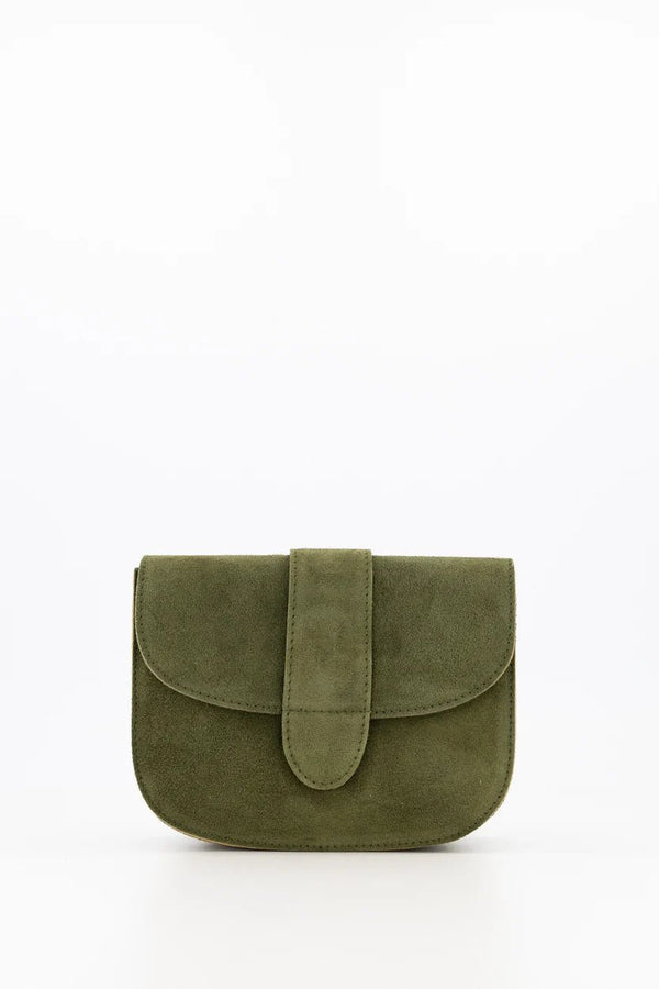 Tas Esdoorn suede olijfgroen - Bij Keesje - Bij Keesje