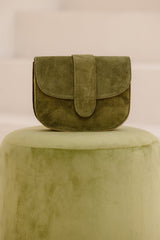 Tas Esdoorn suede olijfgroen