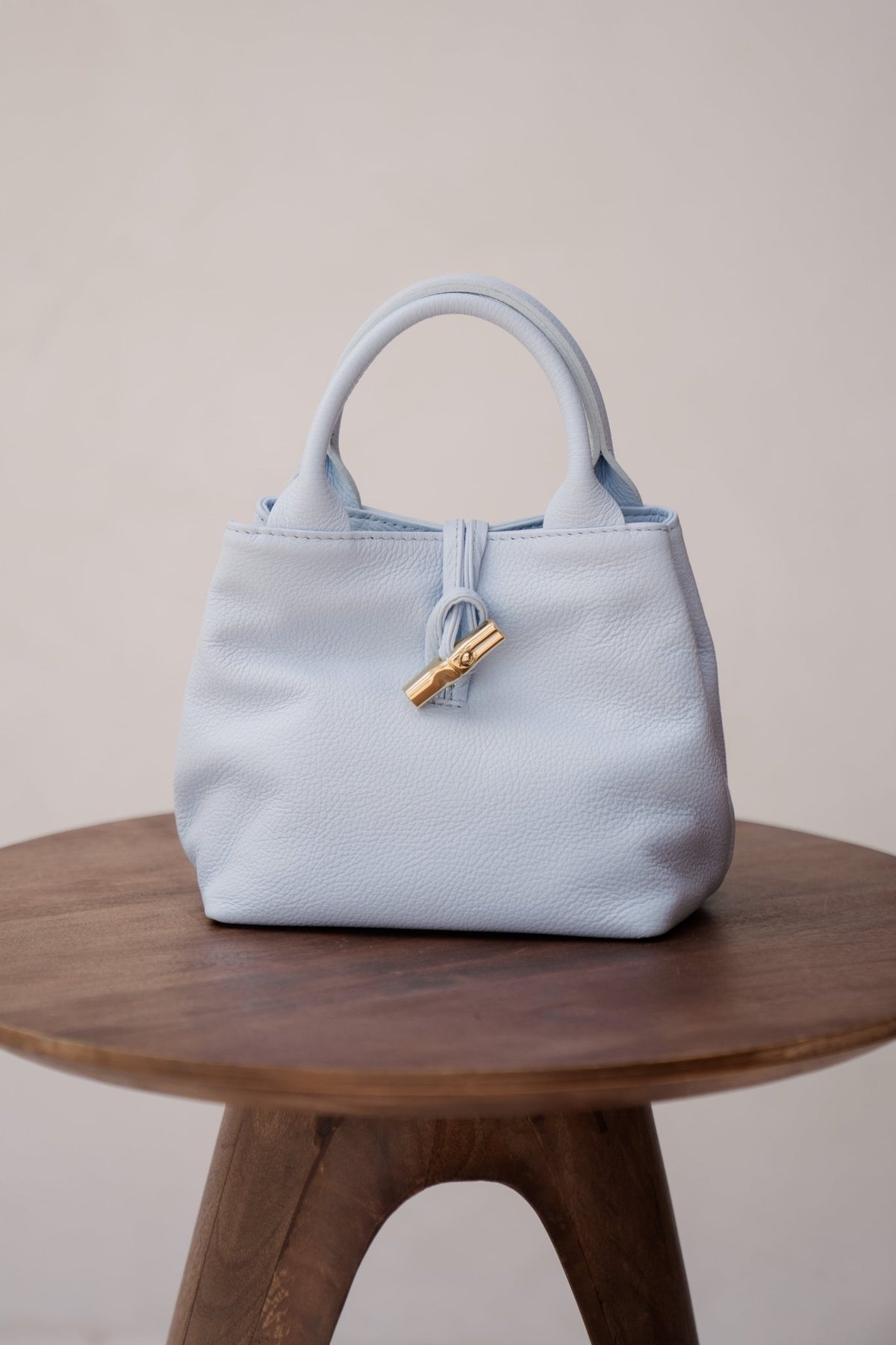 Tas Felicity leer celeste blue - Bij Keesje - Bij Keesje - tas