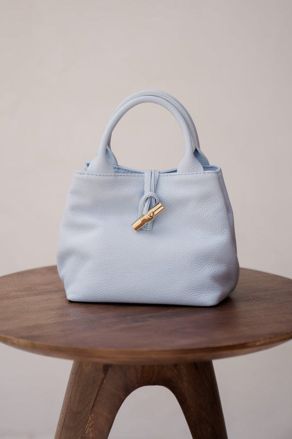 Tas Felicity leer celeste blue - Bij Keesje - Bij Keesje - tas