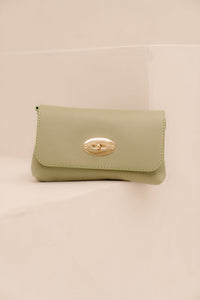Tas Finley leer moss green - Bij Keesje - Bij Keesje - tas