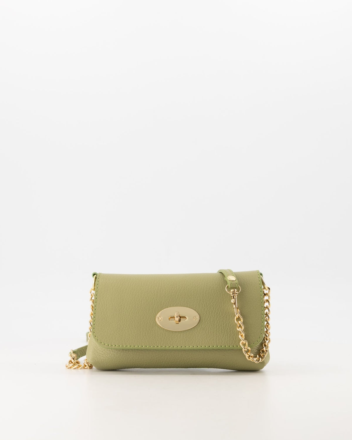 Tas Finley leer moss green - Bij Keesje - Bij Keesje - tas