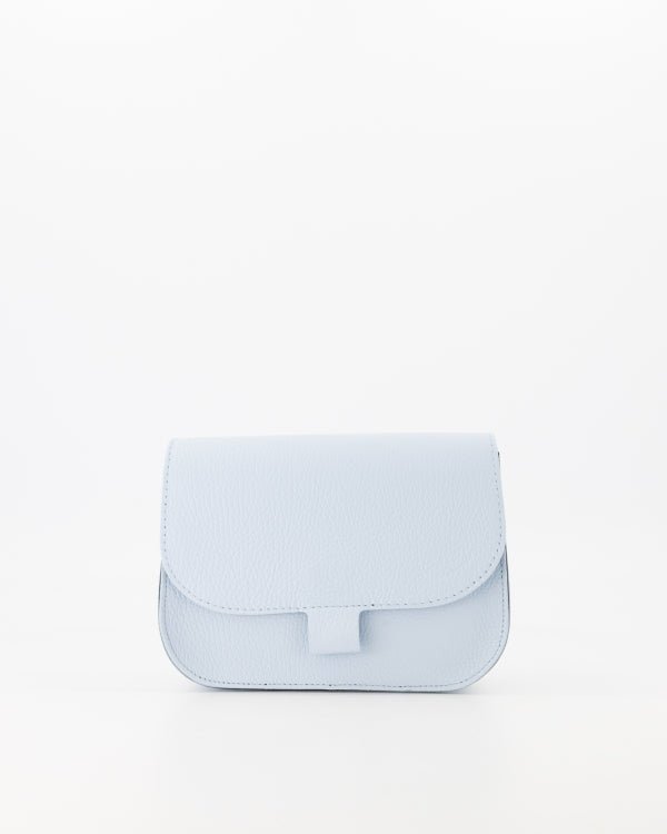 Tas Flora leer celeste blue - Bij Keesje - Bij Keesje - tas