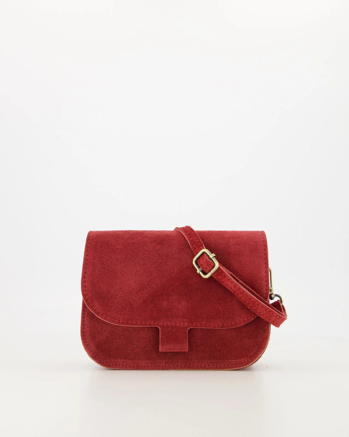 Tas Flora suede bordeaux - Bij Keesje - Bij Keesje