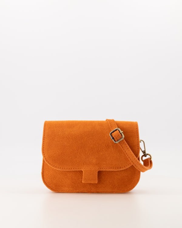 Tas Flora suede oranje - Bij Keesje - Bij Keesje - 