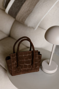 Tas Florence Toscana Croco bordeaux - Bij Keesje - Bij Keesje - tas