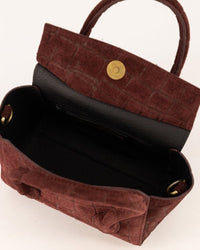 Tas Florence Toscana Croco bordeaux - Bij Keesje - Bij Keesje - tas
