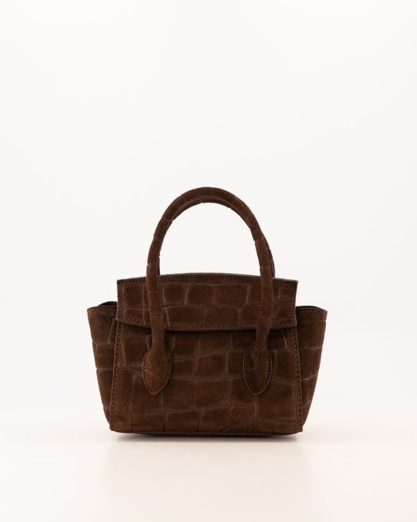Tas Florence Toscana Croco donkerbruin - Bij Keesje - Bij Keesje - tas