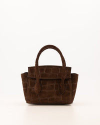 Tas Florence Toscana Croco donkerbruin - Bij Keesje - Bij Keesje - tas