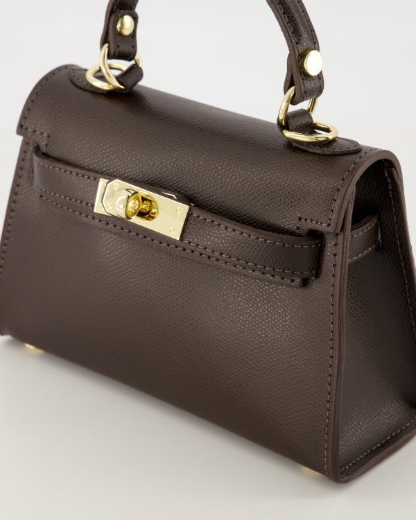 Tas Grace leer donkerbruin - Bij Keesje - Bij Keesje - Tas