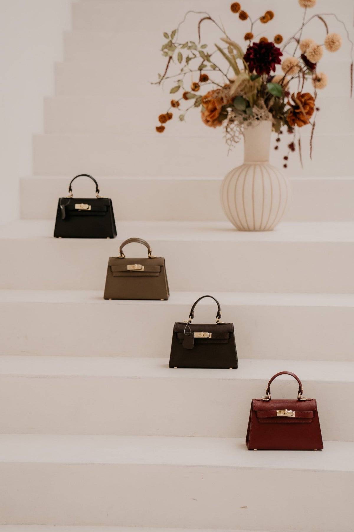 Tas Grace leer taupe - Bij Keesje - Bij Keesje - Tas