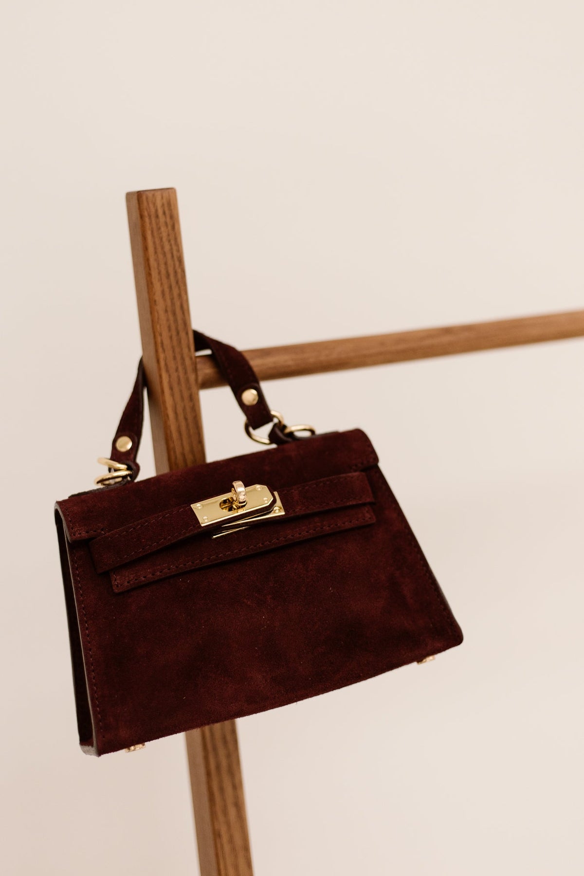 Tas Grace suede bordeaux - Bij Keesje - Bij Keesje - Tas