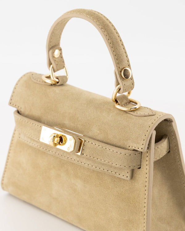 Tas Grace suede sand - Bij Keesje - Bij Keesje - tas