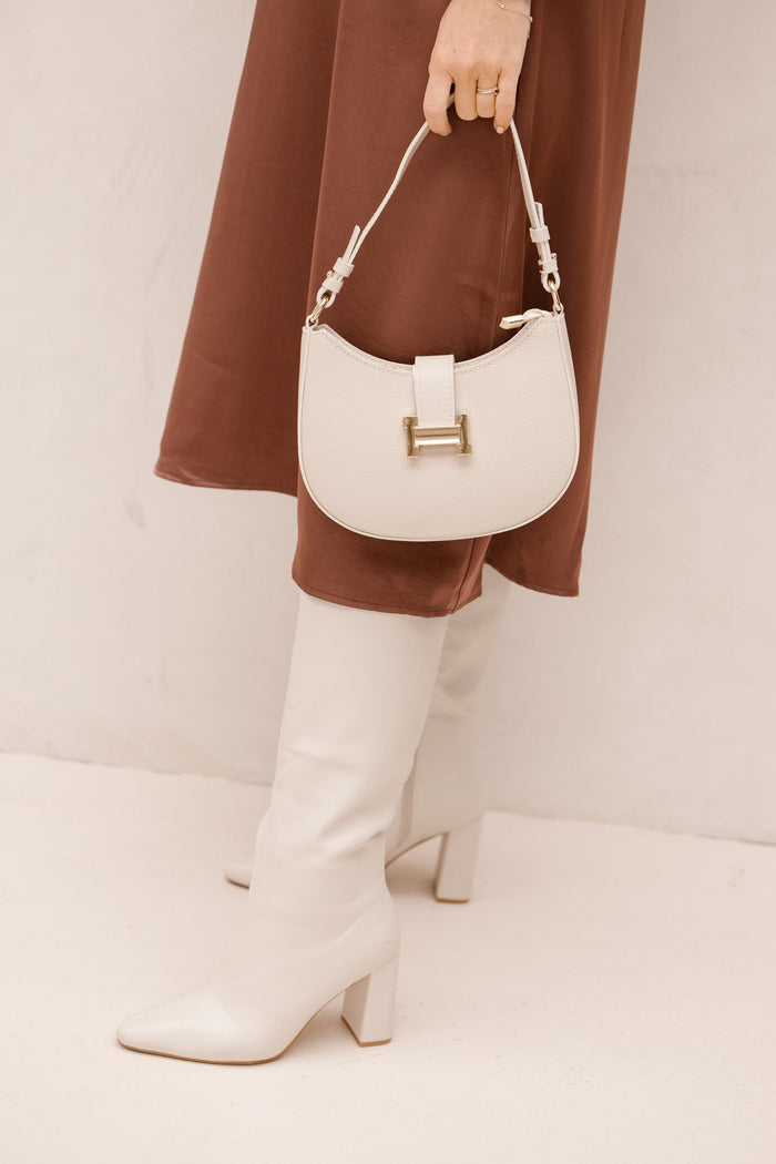 Tas Inez leer beige - Bij Keesje - Bij Keesje