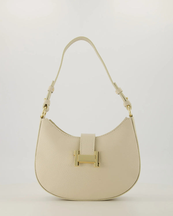 Tas Inez leer beige - Bij Keesje - Bij Keesje