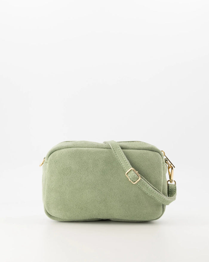 Tas Irene suede saliegroen - Bij Keesje - Bij Keesje