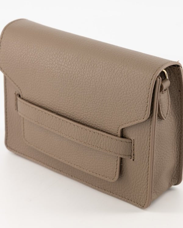 Tas Janice leer taupe - Bij Keesje - Bij Keesje - Tas