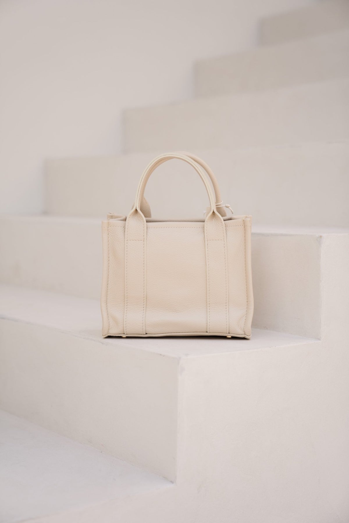 Tas Joby leer ecru - Bij Keesje - Bij Keesje - tas