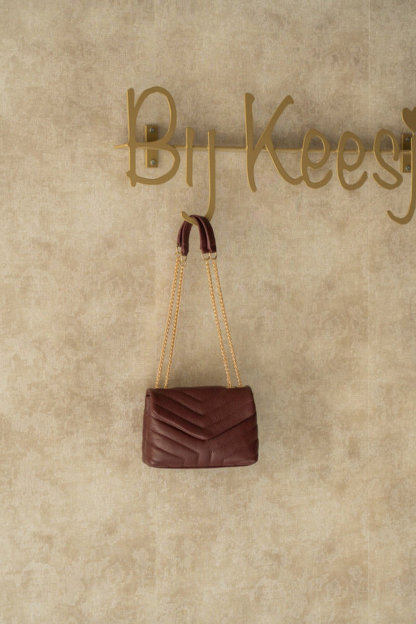 Tas Klaver bordeaux - Bij Keesje - Bij Keesje