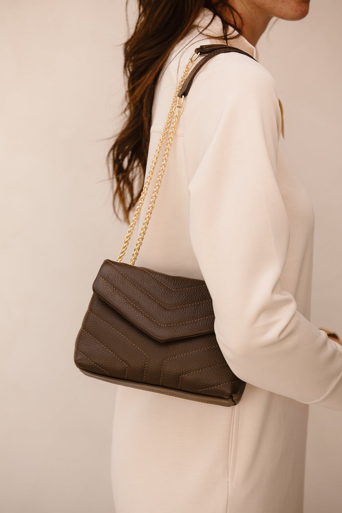 Tas Klaver donkerbruin - Bij Keesje - Bij Keesje