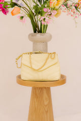 Tas Klaver leer butter yellow