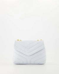 Tas Klaver leer lichtblauw - Bij Keesje - Bij Keesje