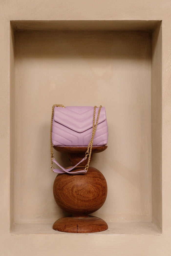 Tas Klaver leer lila - Bij Keesje - Bij Keesje - 