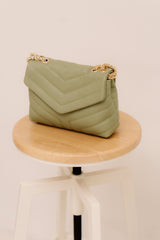 Tas Klaver leer moss green