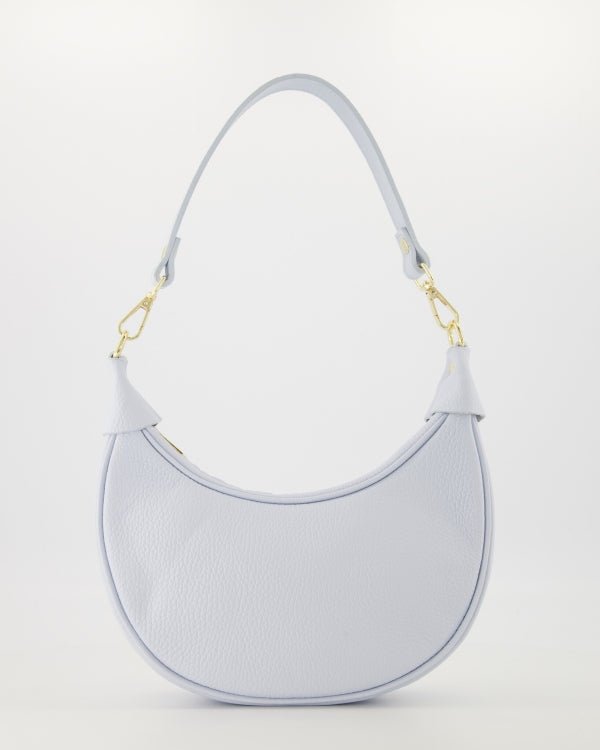 Tas Kyra leer celeste blue - Bij Keesje - Bij Keesje - tas