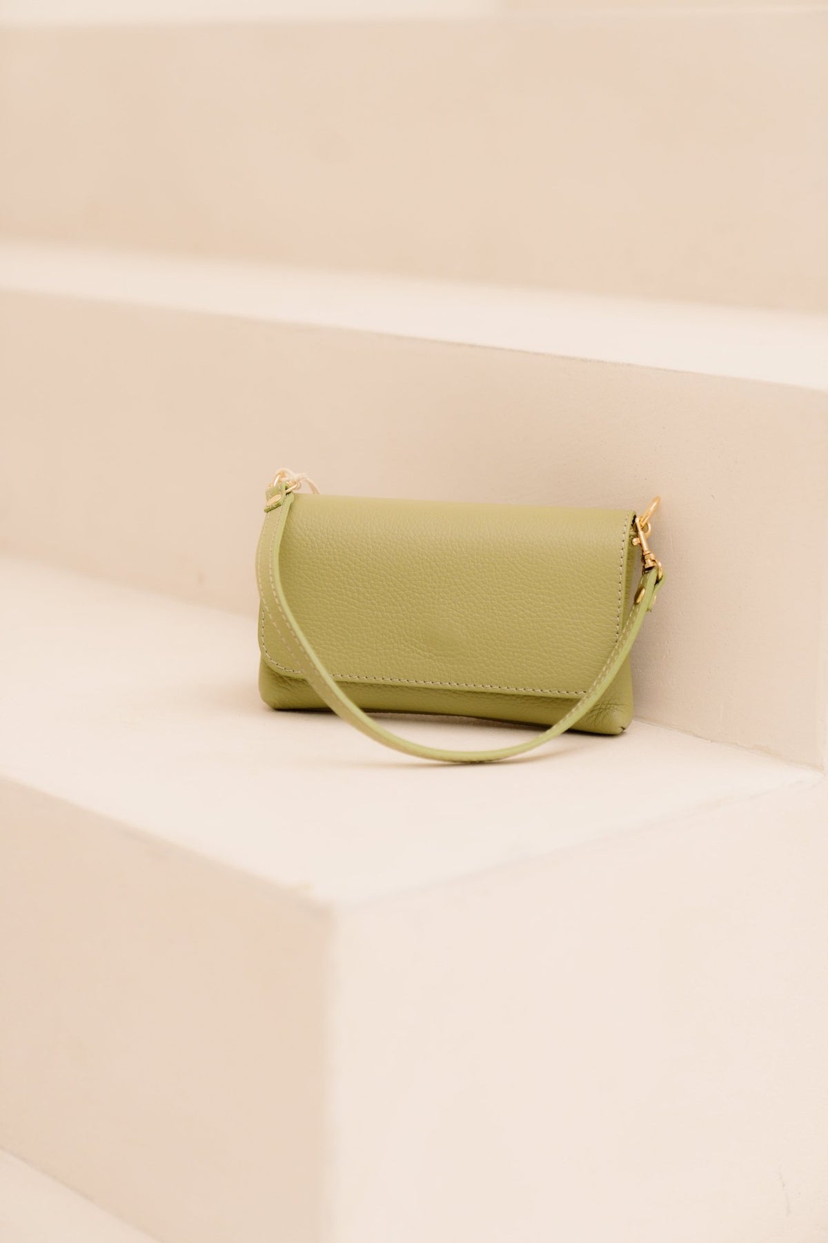 Tas Lara leer Moss Green - Bij Keesje - Bij Keesje - tas