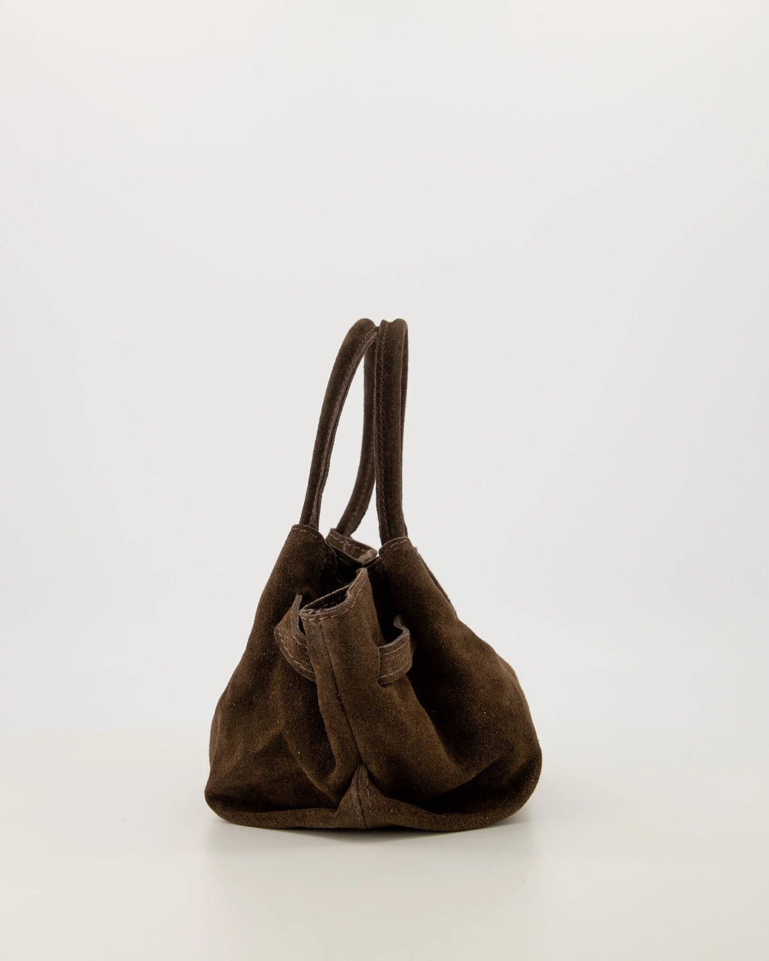 Tas Leonie suede donkerbruin - Bij Keesje - Bij Keesje - tas