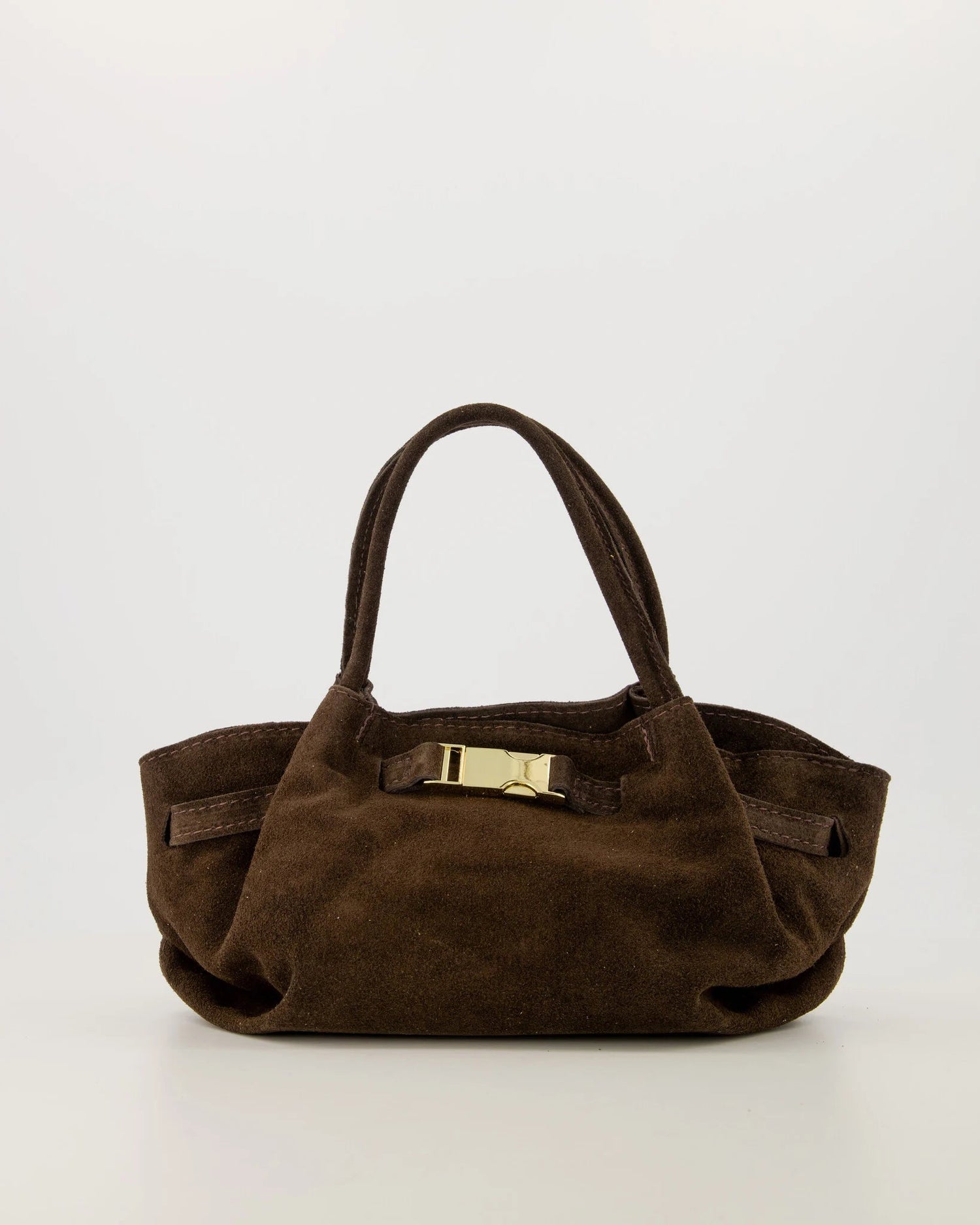 Tas Leonie suede donkerbruin - Bij Keesje - Bij Keesje - tas