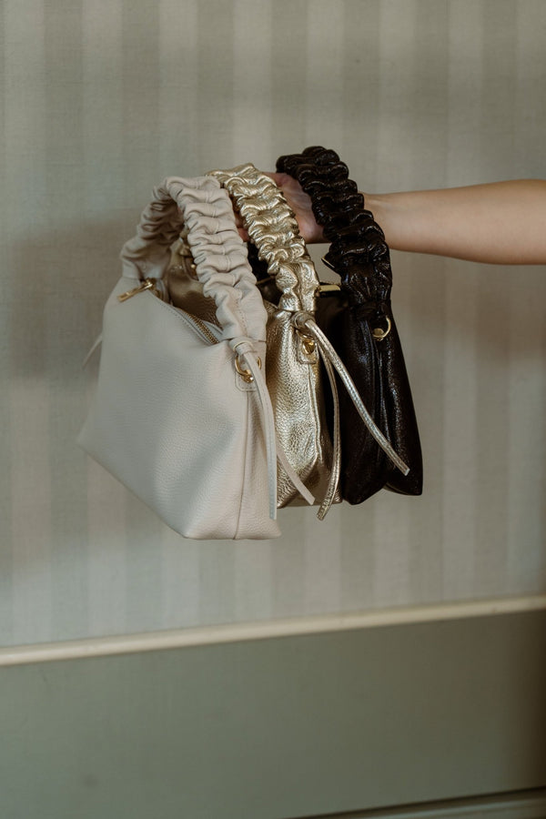 Tas Linde leer beige - Bij Keesje - Bij Keesje