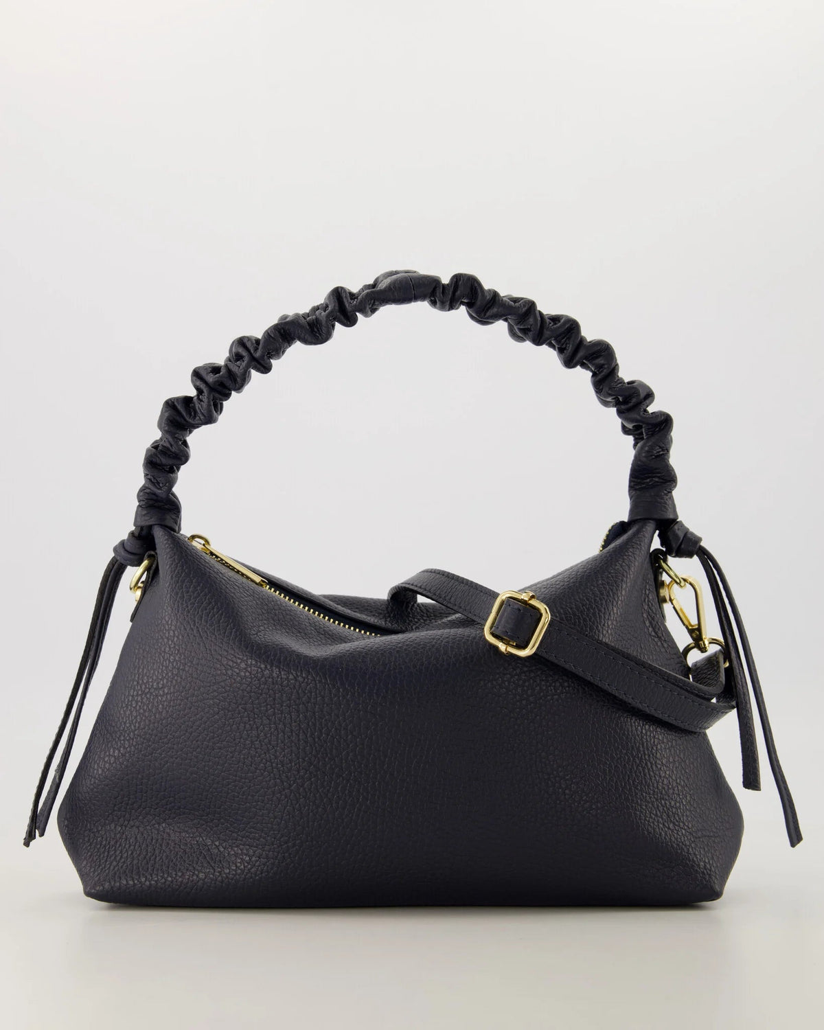 Tas Linde leer donkerblauw - Bij Keesje - Bij Keesje