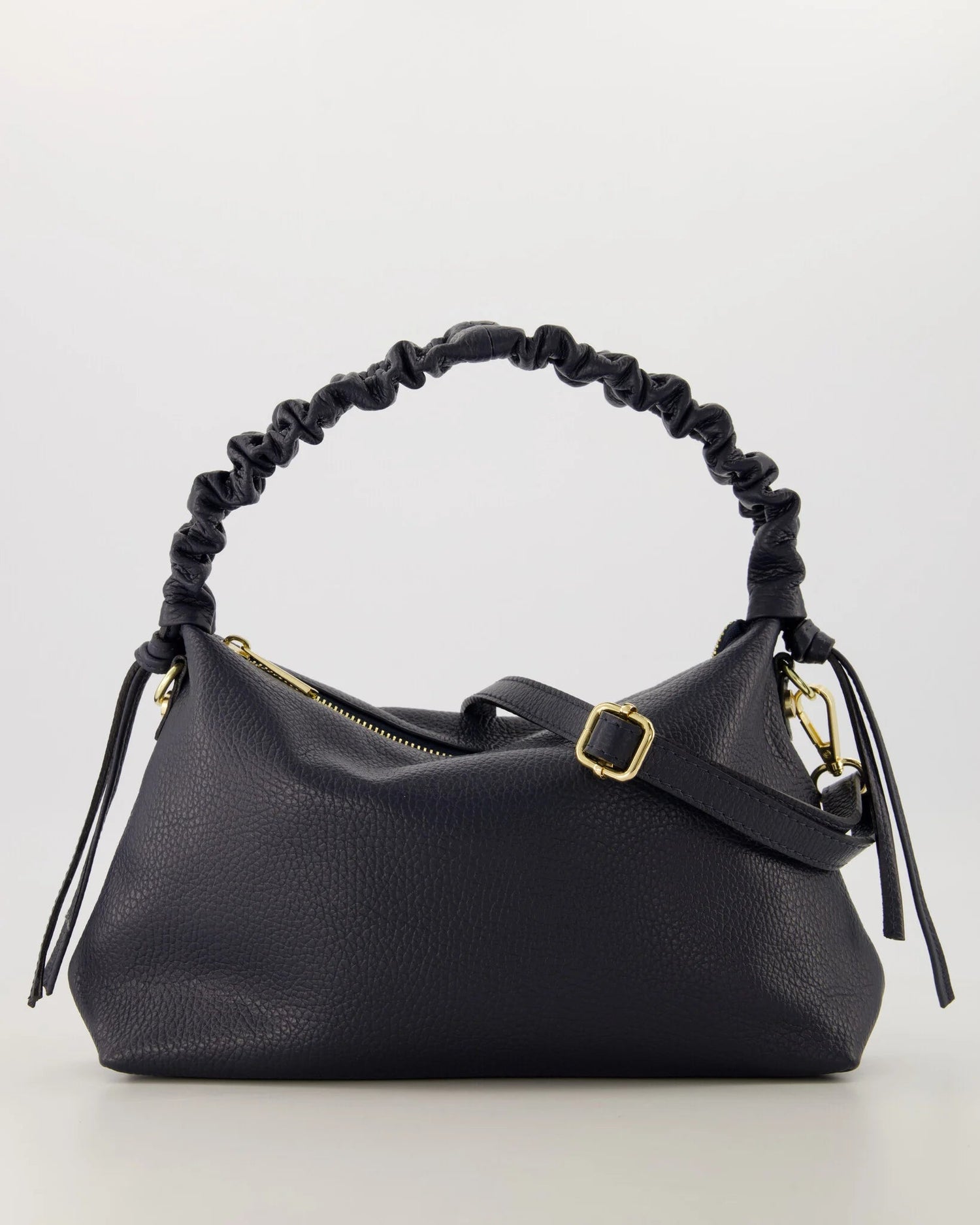Tas Linde leer donkerblauw - Bij Keesje - Bij Keesje